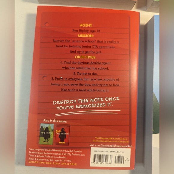 Stuart Gibbs Spy School Chapter Books 4 books English Paperback - Picture 6 of 14